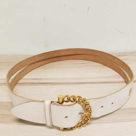 dolce gabbana white belt